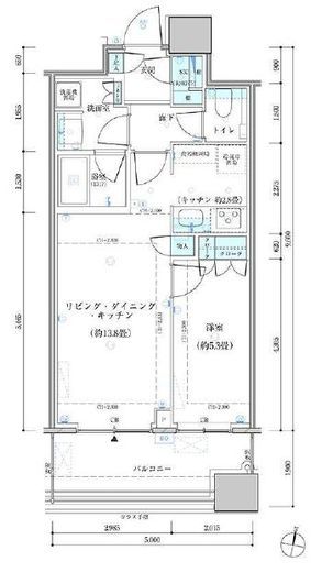 パークタワー勝どきミッド/サウス 11階 間取り図