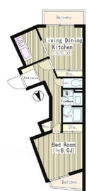 リンズハウス 208 間取り図