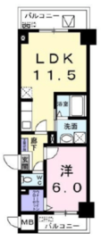 菊水レジデンス綱島1 5階 間取り図