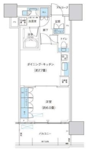 パークシティ柏の葉キャンパス ザ・ゲートタワー ウエスト 1114 間取り図