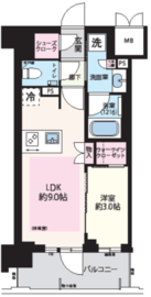 ソルティア武蔵小杉 2階 間取り図