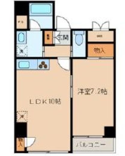 ARTERE東日本橋 201 間取り図
