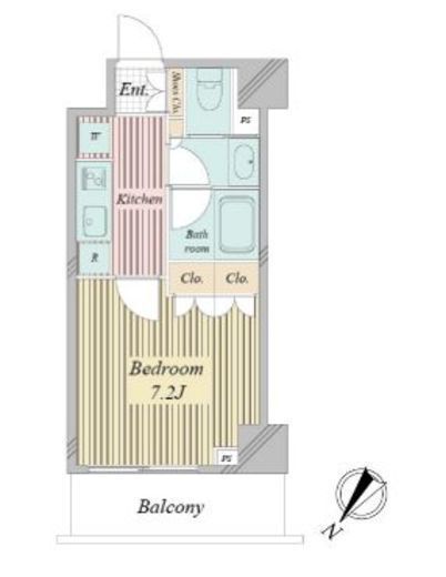 アクティ東仲通り 608 間取り図