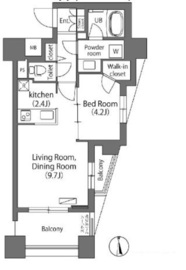 エミリブ練馬 1213 間取り図