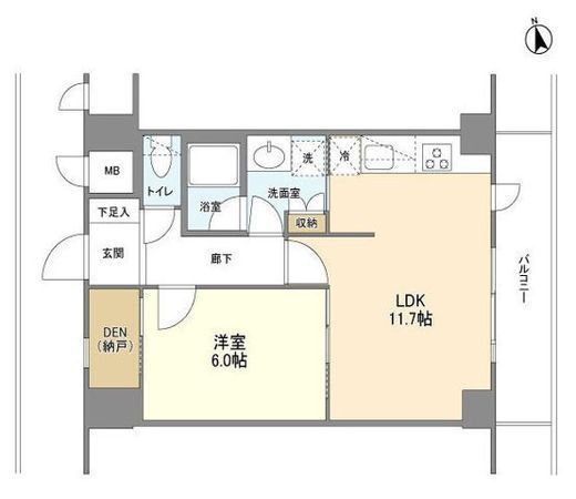 KENEDIX藤沢 6階 間取り図