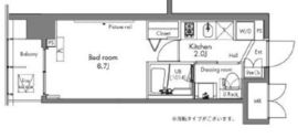 プラウドフラット隅田リバーサイド 609 間取り図