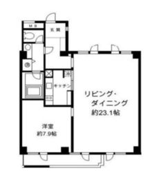 H&M南青山イースト 306 間取り図