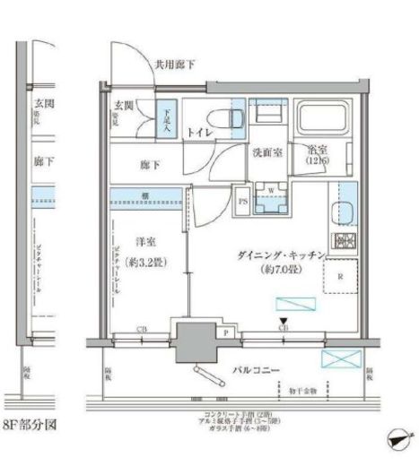 パークアクシス文京本郷 411 間取り図