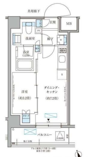 パークアクシス文京本郷 420 間取り図