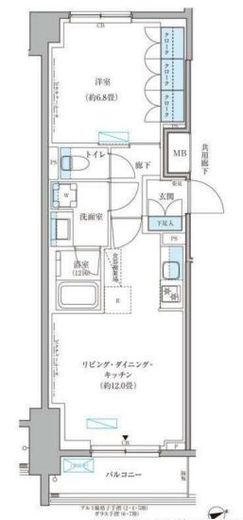 パークアクシス文京本郷 410 間取り図