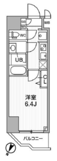 ALTERNA横濱阪東橋 (オルタナ横濱阪東橋) 607 間取り図