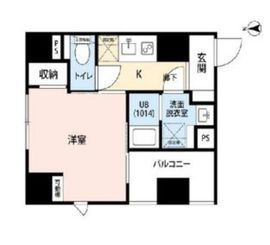 プレール・ドゥーク新丸子 2階 間取り図