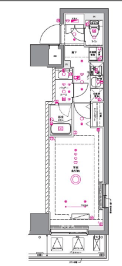AZEST関内 208 間取り図