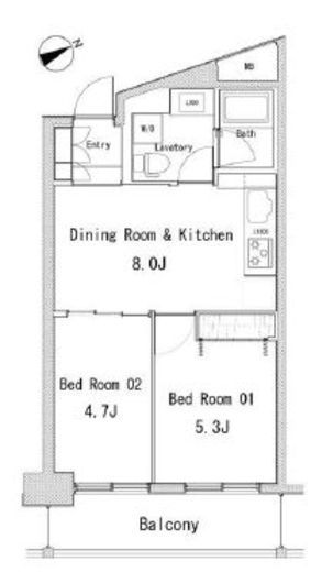 ソサエティ蔵前 307 間取り図