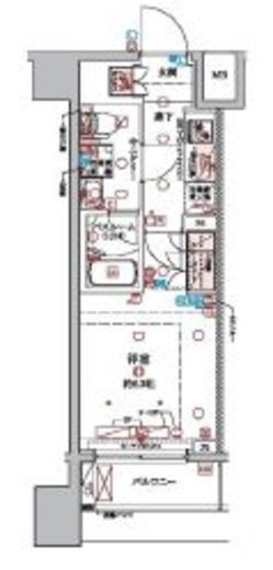 ラクラス横浜 1006 間取り図