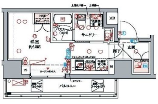ラクラス横浜 1011 間取り図