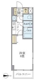 北品川アパートメント 701 間取り図