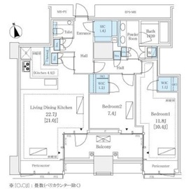 三田ガーデンヒルズ NORTH HILL 4階 間取り図