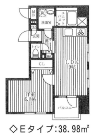 レシオイシワラ 606 間取り図