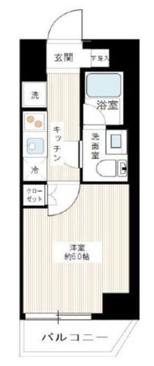 SQUARE CITY TSURUMI RIVERSIDE (スクエアシティ鶴見リバーサイド) 5階 間取り図