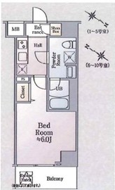 ジェノヴィア川崎Ⅱスカイガーデン 4階 間取り図