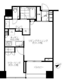 クラッシィタワー新宿御苑 3階 間取り図