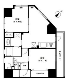 パークサイド小石川植物園 9階 間取り図