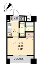 コモド水天宮レジデンス 207 間取り図