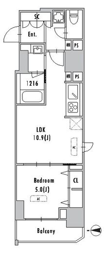 GRAN PASEO浅草入谷 (グランパセオ浅草入谷) 503 間取り図