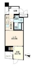 エストグランディールCARO赤坂 5階 間取り図