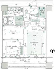 WORLD TOWER RESIDENCE 30階 間取り図