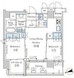 パークアクシス上野グレイスコート 1402 間取り図