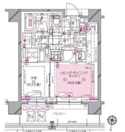 ピアース東北沢 2階 間取り図