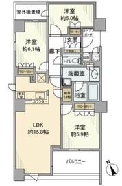 トワイシア横濱磯子 7階 間取り図