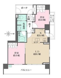 妙蓮寺レジデンス翠ノ邸 4階 間取り図