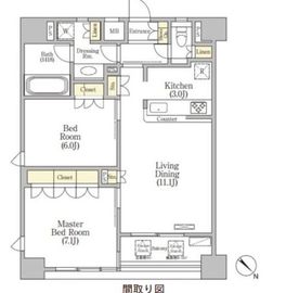 プラージュベイ横濱関内 901 間取り図