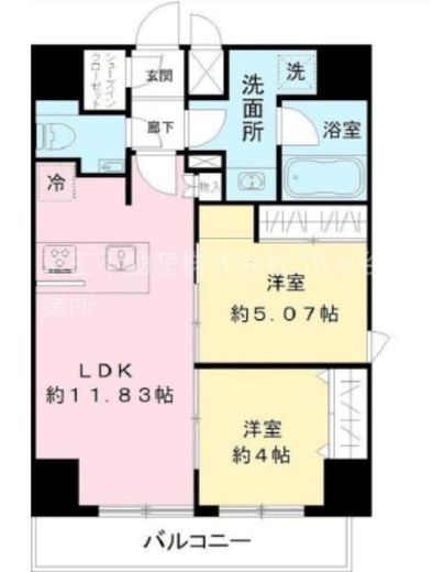 MODIER KOMAZAWA (モディア駒沢) 1002 間取り図