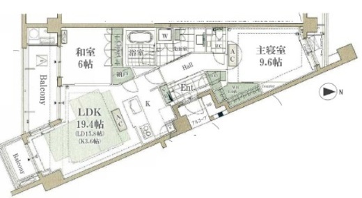 BELISTA駒沢 (ベリスタ駒沢) 2階 間取り図