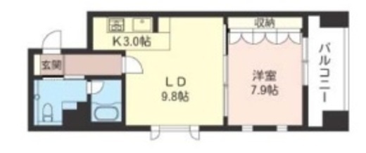 エスティメゾン銀座 1306 間取り図