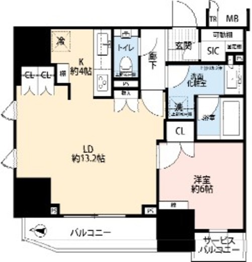 プラウド文京千駄木 3階 間取り図