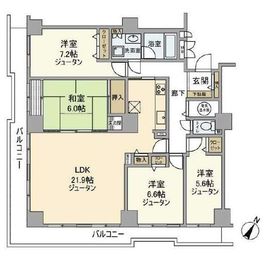 スカイシティ南砂 26階 間取り図