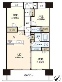 ルフォン町屋ザ・レジデンス 10階 間取り図