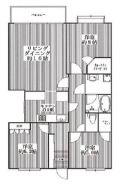 マートルコート山手261番館 3階 間取り図