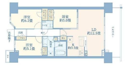 THE ITABASHI レジデンス 7階 間取り図