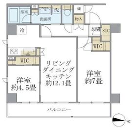 COCO-CHILL KAMEARI 309 間取り図