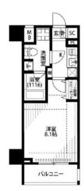 プレール・ドゥーク浅草松が谷 5階 間取り図