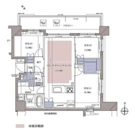 ディームス横濱青木町 607 間取り図
