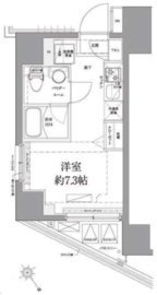 AZEST関内 1005 間取り図
