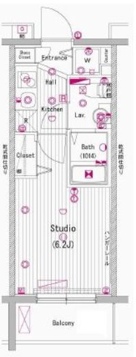 グランド・ガーラ代々木参宮橋 2階 間取り図