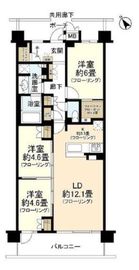 グレーシア横浜小机 4階 間取り図